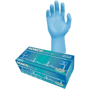Blurite EC Nitrile Blue Examination Glove Powder Free Small 100X10